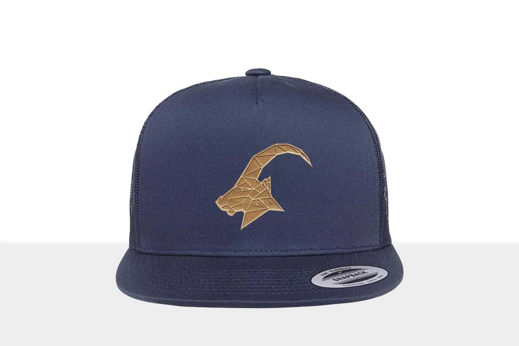 Airtime KRXLN Snapback Cap Mesh - Wood Cap - Wooden Emblem